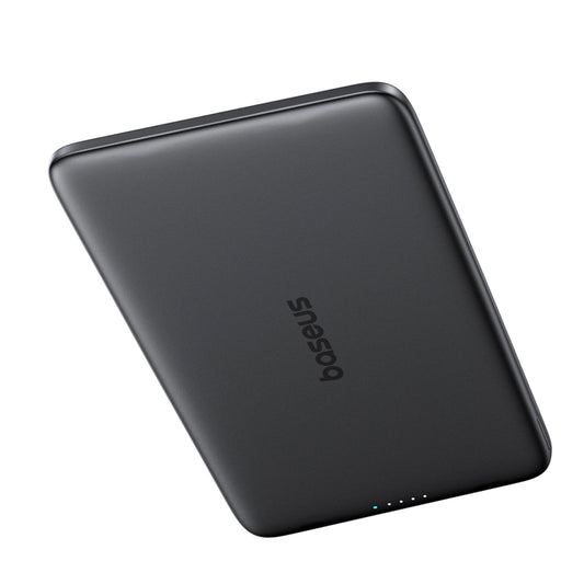 Draadloze Externe Batterij Baseus PicoGo AM41, 5000mAh, 20W, PD + FQI, 1 x QI - 1 x USB-C, Grijs P1007680C813-00