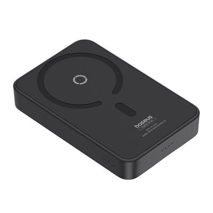 Externer Wireless-Akku Baseus MagPro PPCXZ05, 5000mAh, 20W, PD + FQI, 1 x QI - 1 x USB-C, Schwarz, Wiederverpackt P10064101123-00