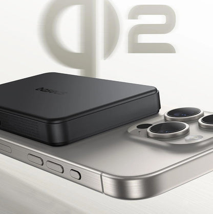 External Wireless Battery Baseus Airpow2 Qi2, 10000mAh, 22.5W, QC + PD + FQI, 1 x QI - 1 x USB-A - 1 x USB-C, Black P10080000123-00