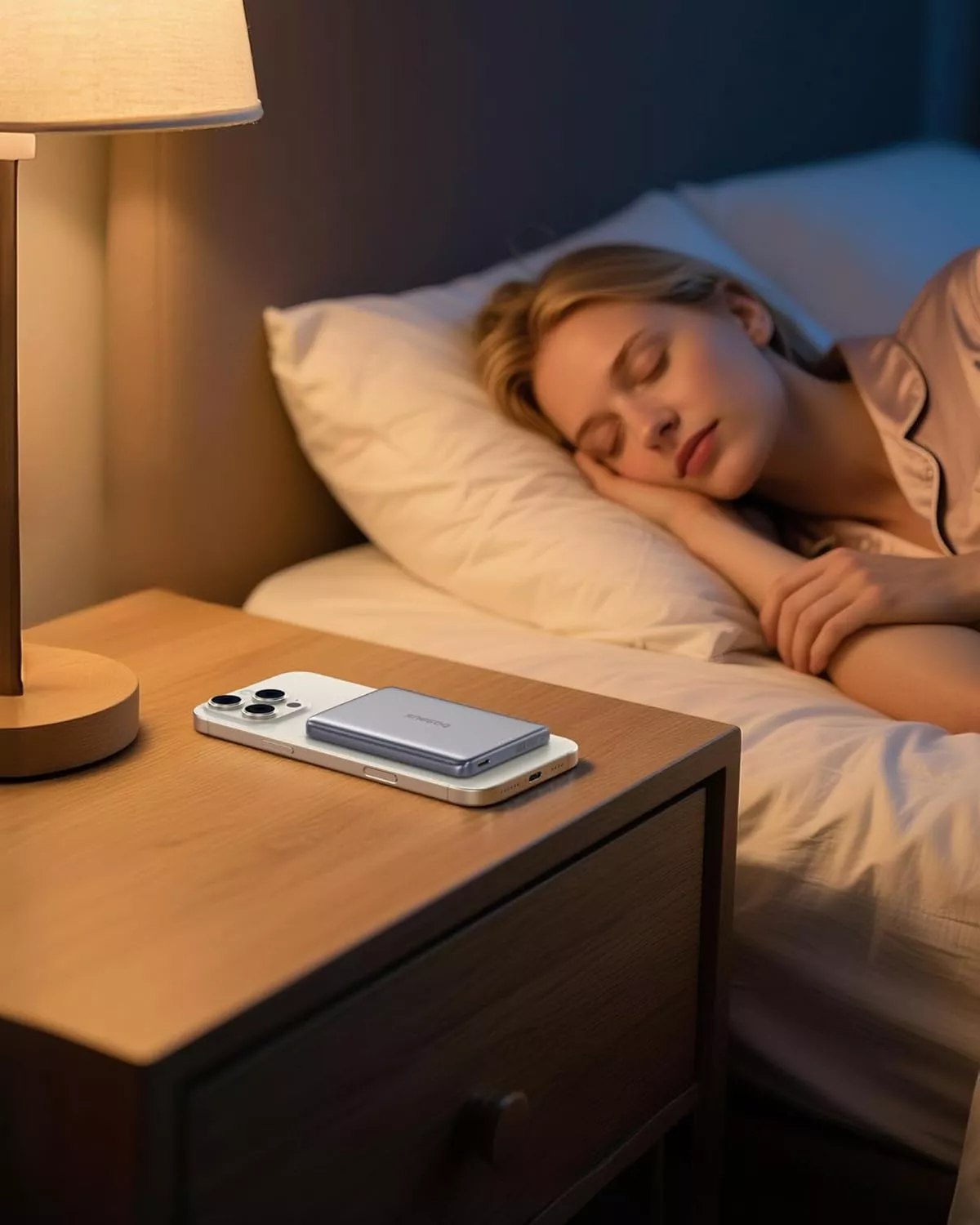 Externe Draadloze Batterij Baseus PicoGo AM41, 10000mAh, 27W, PD + FQI, 1 x QI - 1 x USB-C, Grijs E0027200