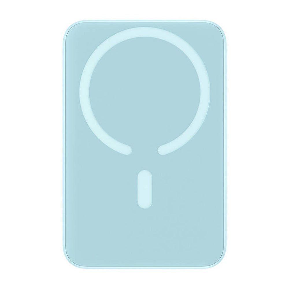 Externer Wireless-Akku Baseus Magnetic Mini, 10000mAh, 20W, PD + FQI, 1 x QI - 1 x USB-C, Blau PPCX110103