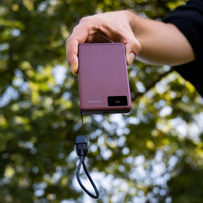 Draadloze powerbank Blavec BJ-03 Slim, 10000 mAh, 22,5 W, PD + FQI, 1 x QI - 1 x USB-C, paars