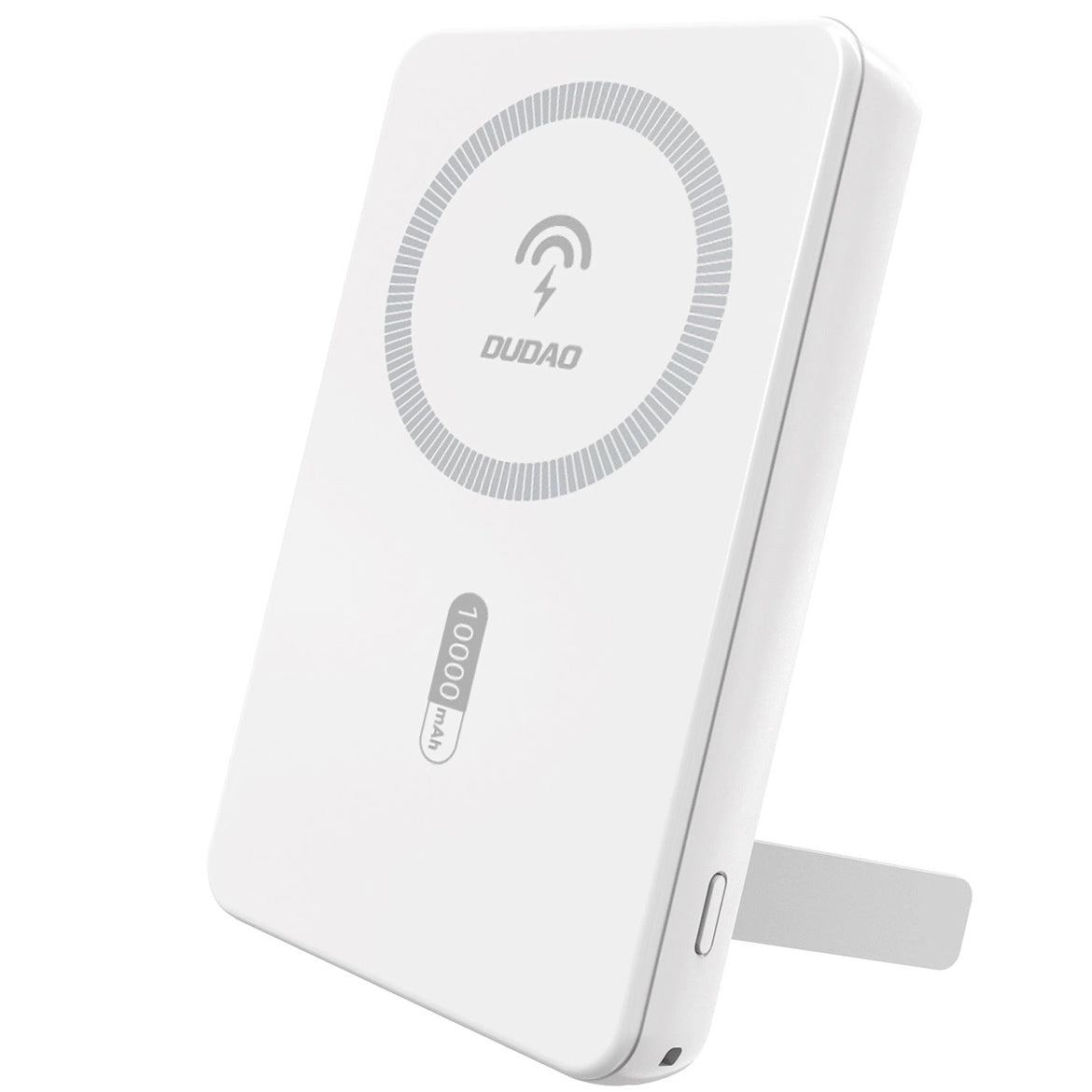 Batterie Externe Sans Fil Dudao K14S+, 10000mAh, 22.5W, QC + PD + FQI, 1 x QI - 1 x USB-A - 1 x USB-C, Blanche