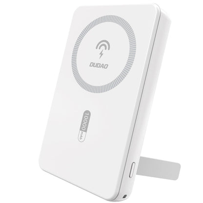 Batterie Externe Sans Fil Dudao K14S+, 10000mAh, 22.5W, QC + PD + FQI, 1 x QI - 1 x USB-A - 1 x USB-C, Blanche