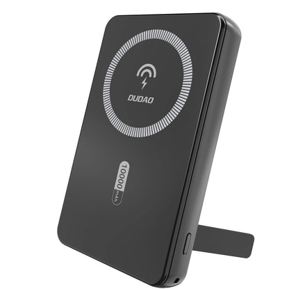 Externer Wireless-Akku Dudao K14S+, 10000mAh, 22.5W, QC + PD + FQI, 1 x QI - 1 x USB-A - 1 x USB-C, Schwarz