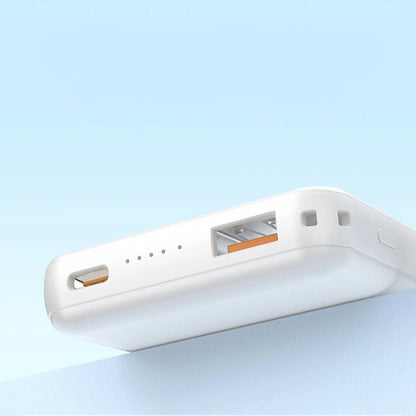 Batterie Externe Sans Fil Dudao K14S+, 10000mAh, 22.5W, QC + PD + FQI, 1 x QI - 1 x USB-A - 1 x USB-C, Blanche