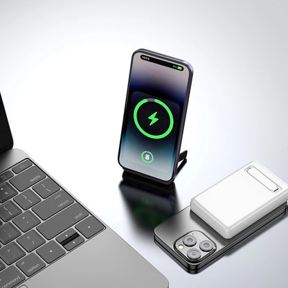 Batterie Externe Sans Fil Dudao K14S+, 10000mAh, 22.5W, QC + PD + FQI, 1 x QI - 1 x USB-A - 1 x USB-C, Blanche