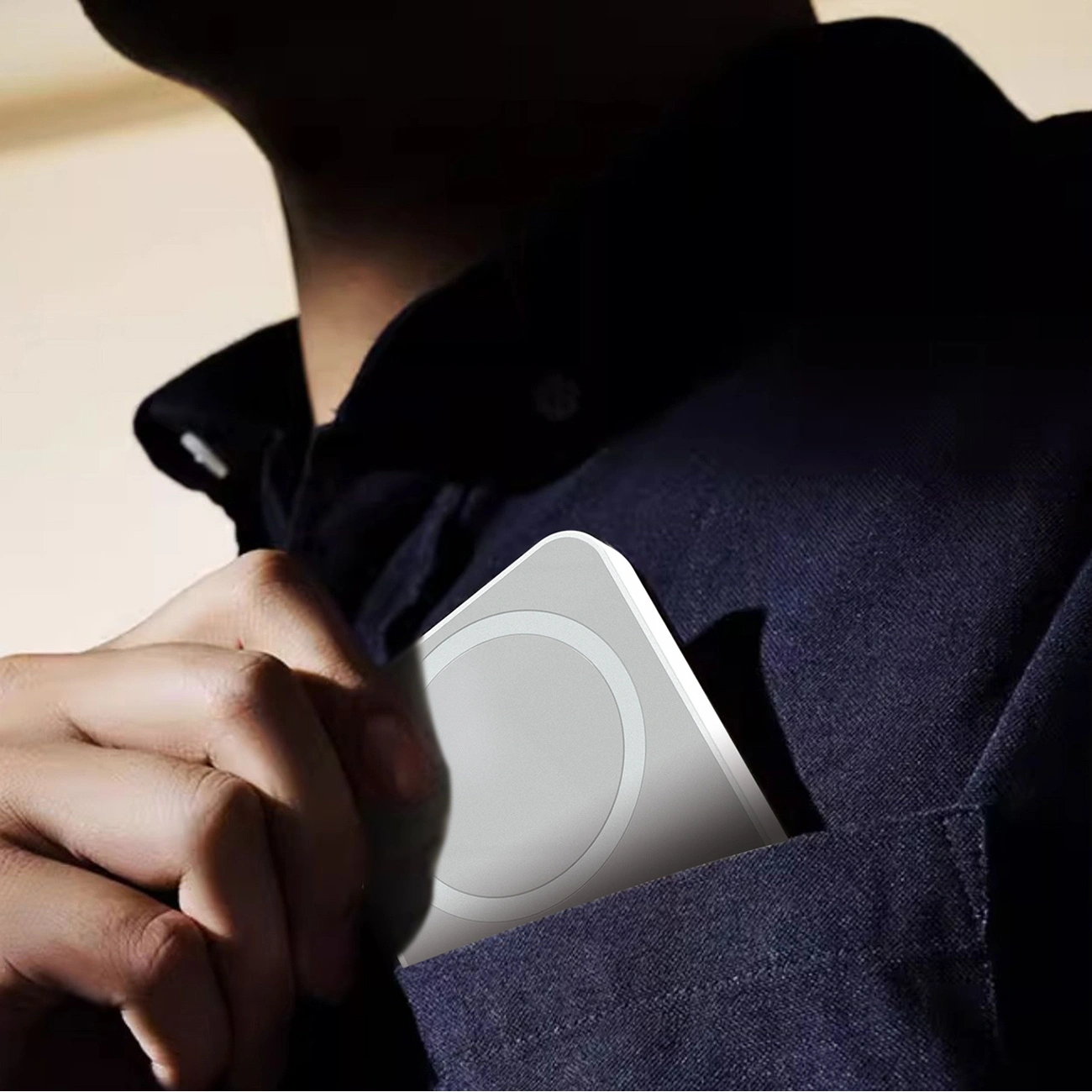 Dudao K26 Draadloze Externe Batterij, 10000mAh, 20W, PD + FQI, 1 x QI - 1 x USB-C, Wit