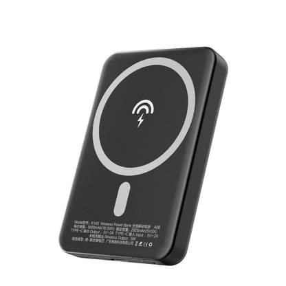 Batterie Externe Sans Fil Dudao K14S, 5000mAh, 10W, PD + QI, 1 x QI - 1 x USB-C, Noire