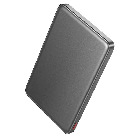 Wireless Powerbank HOCO Q26, 5000mAh, 20W, PD + FQI, 1 x QI - 1 x USB-C, Grau