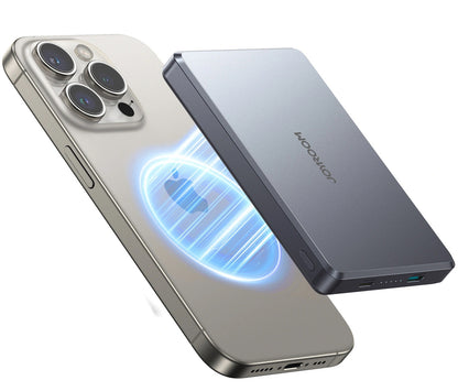 Draadloze Externe Batterij Joyroom JR-PBM08 Pro, 10000mAh, 22.5W, PD + FQI, 1 x QI - 2 x USB-C, Grijs
