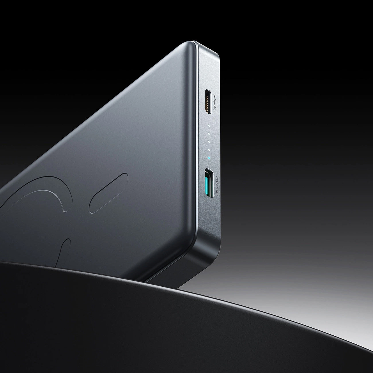 Joyroom JR-PBM08 Pro Wireless External Battery, 10000mAh, 20W, PD + FQI, 1 x QI - 1 x USB-C, Gray