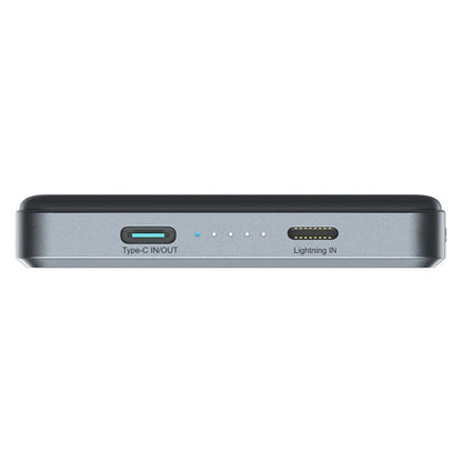 Draadloze Externe Batterij Joyroom JR-PBM08 Pro, 10000mAh, 22.5W, PD + FQI, 1 x QI - 2 x USB-C, Grijs