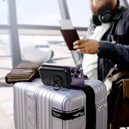 Draadloze Externe Batterij Joyroom JR-W050, 10000mAh, 20W, QC + PD + FQI, 1 x QI - 1 x USB-A - 1 x USB-C, Zwart