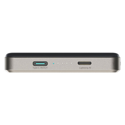 Joyroom JR-PBM08 Pro Wireless External Battery, 10000mAh, 20W, PD + FQI, 1 x QI - 1 x USB-C, Beige