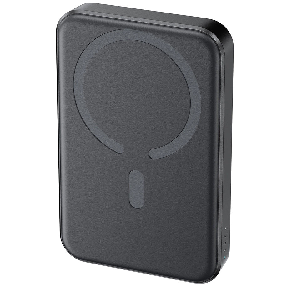 Joyroom JR-W020 Wireless External Battery, 10000mAh, 20W, QC + PD + FQI, 1 x QI - 1 x USB-A - 1 x USB-C, Black