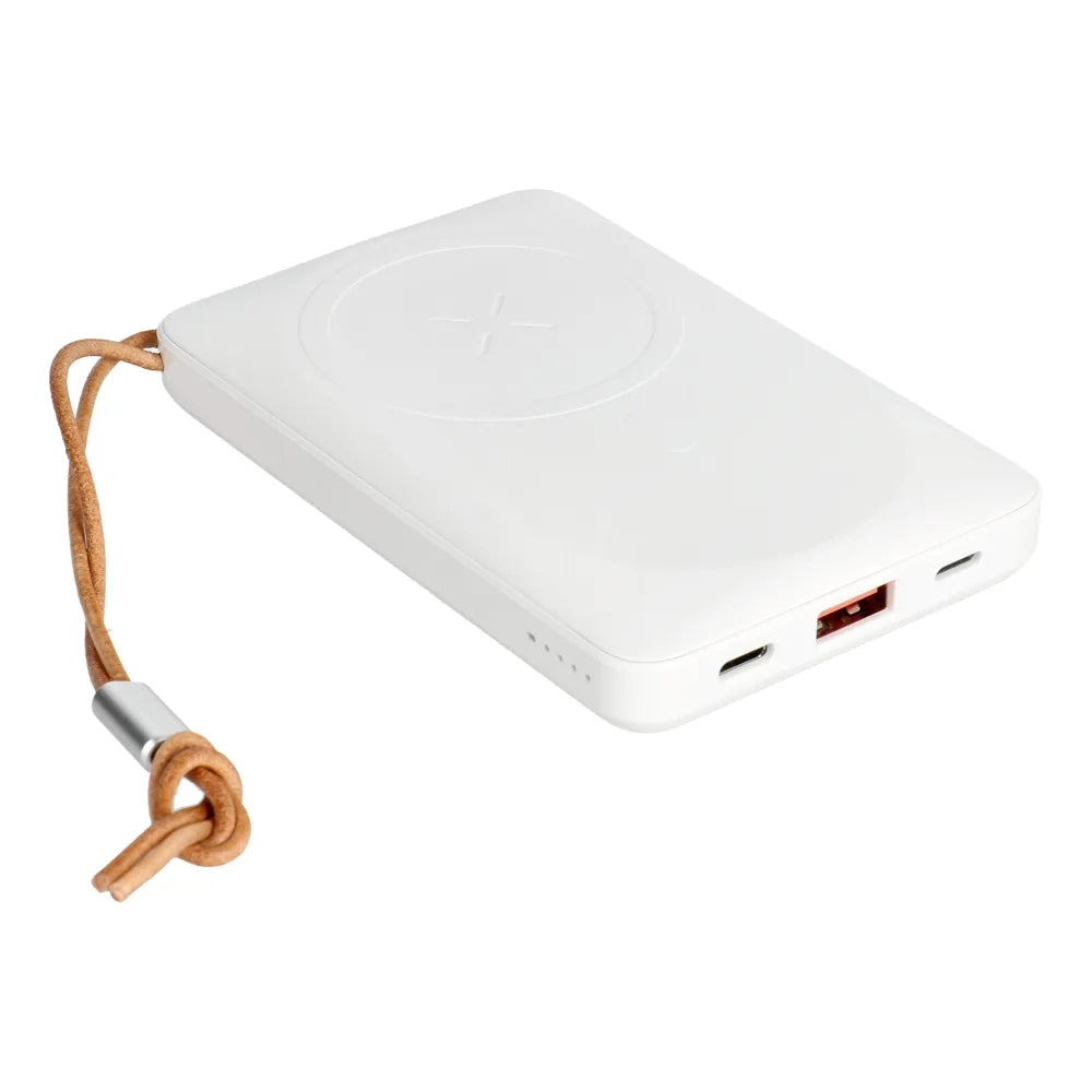 Externer Wireless-Akku Veger VP1151 / W1151, 10000mAh, 22.5W, QC + PD + FQI, 1 x QI - 1 x USB-A - 1 x USB-C, Weiß