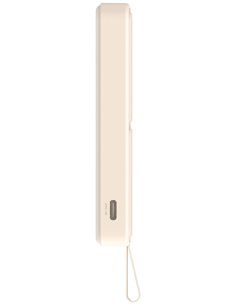 Kabellose Externe Batterie Xiaomi Mi Magnetic, 6000mAh, 15W, PD + FQI, 1 x QI - 1 x USB-C, Beige BHR9074GL