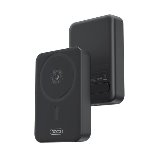 Batterie Externe Sans Fil XO Design PR231, 10000mAh, 20W, PD + FQI, 1 x QI - 1 x USB-C, Noire