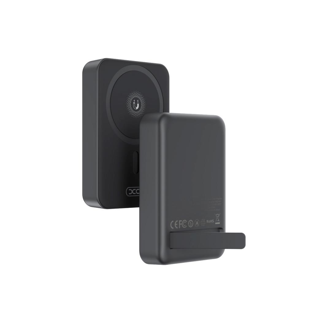 Externer Wireless-Akku XO Design PR231, 10000mAh, 20W, PD + FQI, 1 x QI - 1 x USB-C, Schwarz