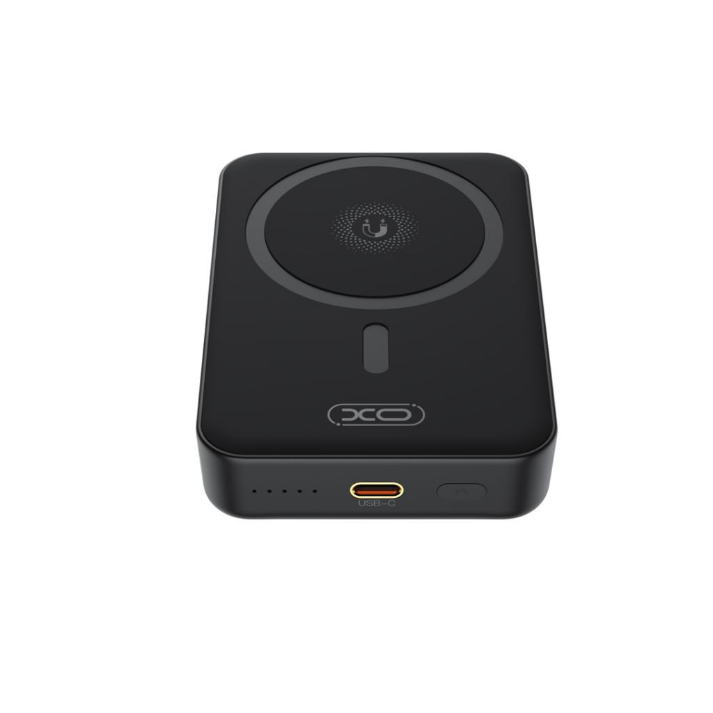Draadloze Externe Batterij XO Design PR231, 10000mAh, 20W, PD + FQI, 1 x QI - 1 x USB-C, Zwart