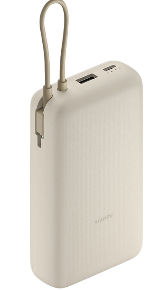 Batterie Externe Xiaomi, 20000mAh, 33W, QC + PD, 1 x USB-A - 2 x USB-C, Beige BHR8851GL