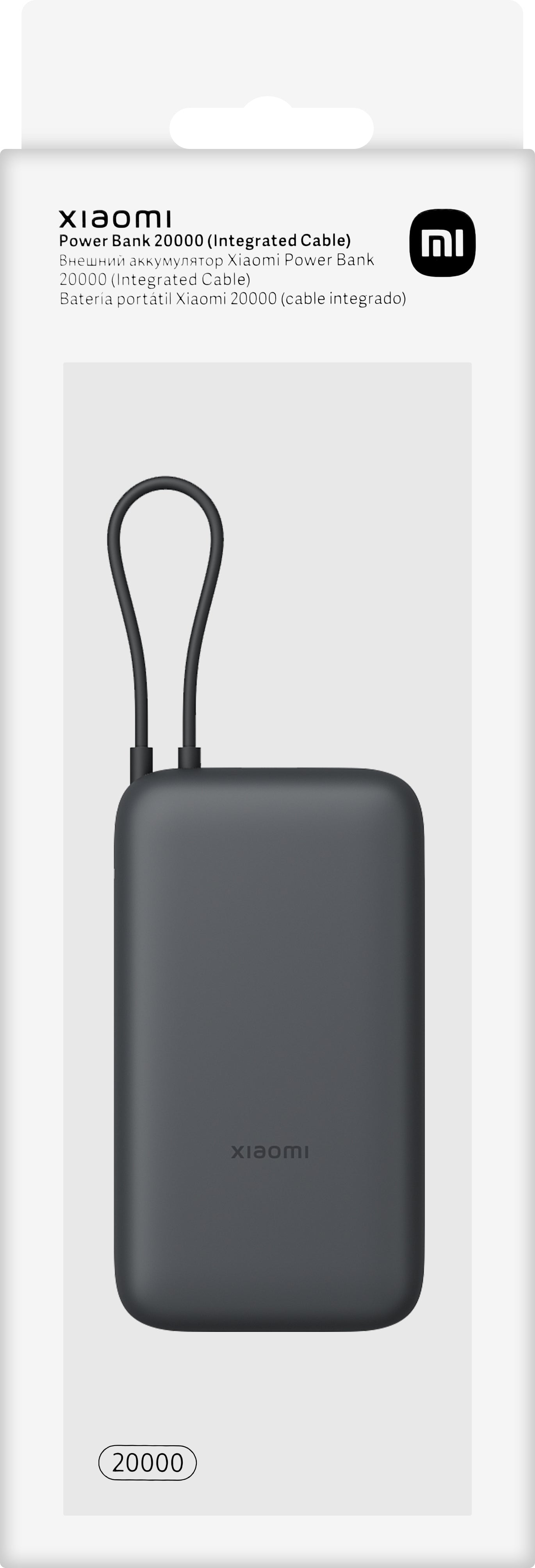 Externe Batterij Xiaomi, 20000mAh, 22.5W, QC + PD, 1 x USB-A - 2 x USB-C, Grijs BHR9740GL