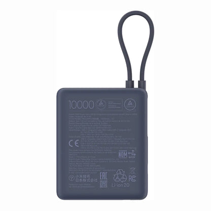 Externer Akku Xiaomi PB1033MI, 10000mAh, 33W, QC + PD, 1 x USB-A - 2 x USB-C, Marineblau BHR9341GL