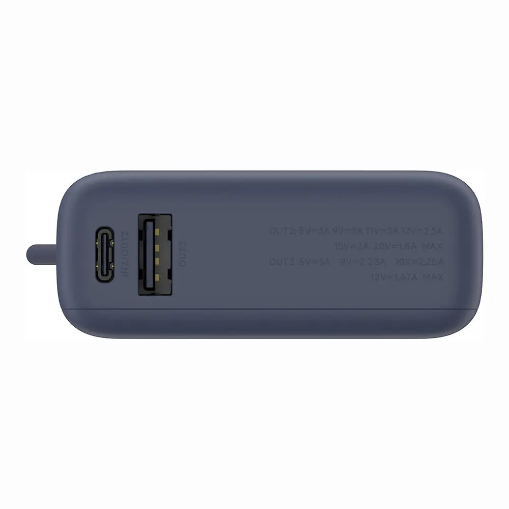 Externer Akku Xiaomi PB1033MI, 10000mAh, 33W, QC + PD, 1 x USB-A - 2 x USB-C, Marineblau BHR9341GL