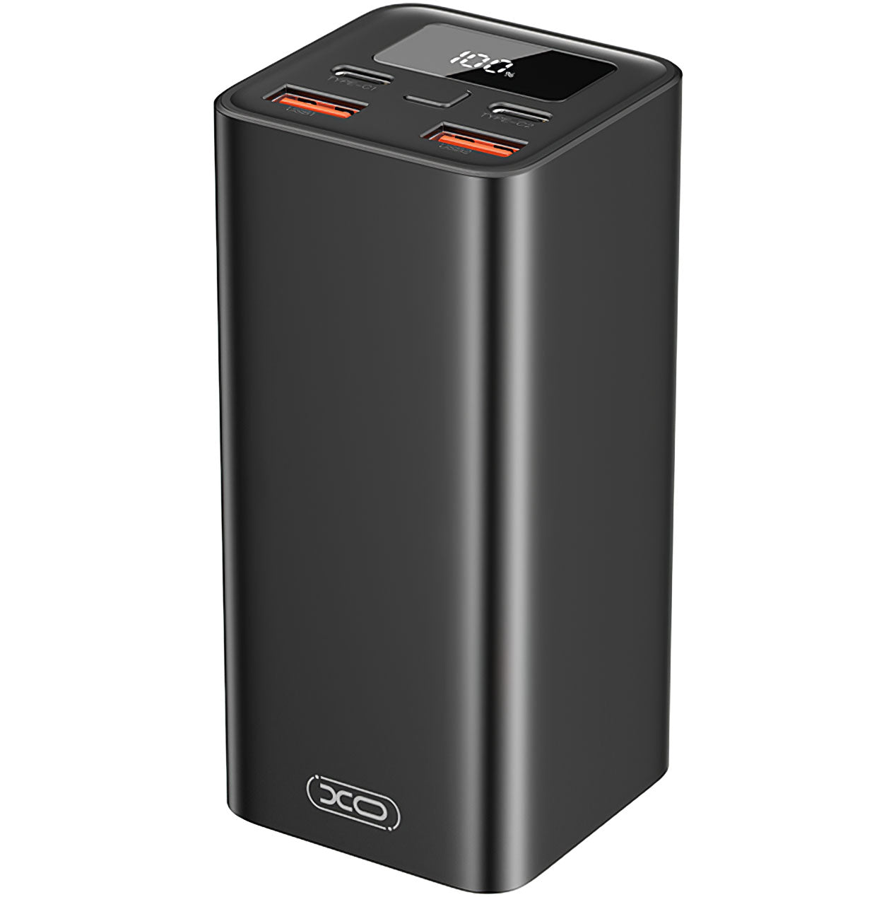 Batterie Externe XO Design PB97, 20000mAh, 65W, QC + PD, 2 x USB-A - 2 x USB-C, Noire