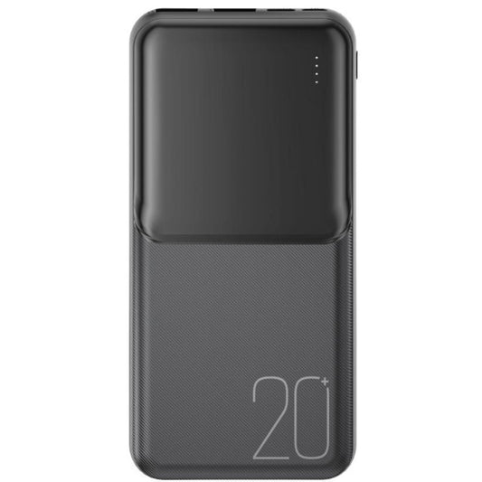 Externer Akku XO Design PR252, 20000mAh, 10W, 2 x USB-A, Schwarz