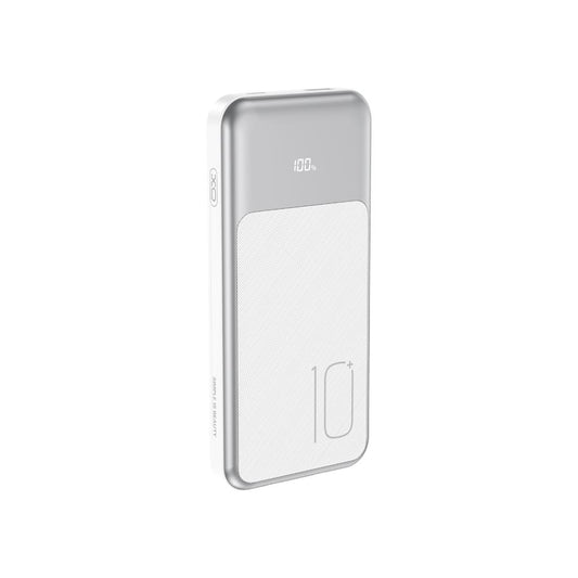 Externer Akku XO Design PR248, 10000mAh, 22.5W, QC + PD, 1 x Lightning - 1 x USB-A - 2 x USB-C, Weiß