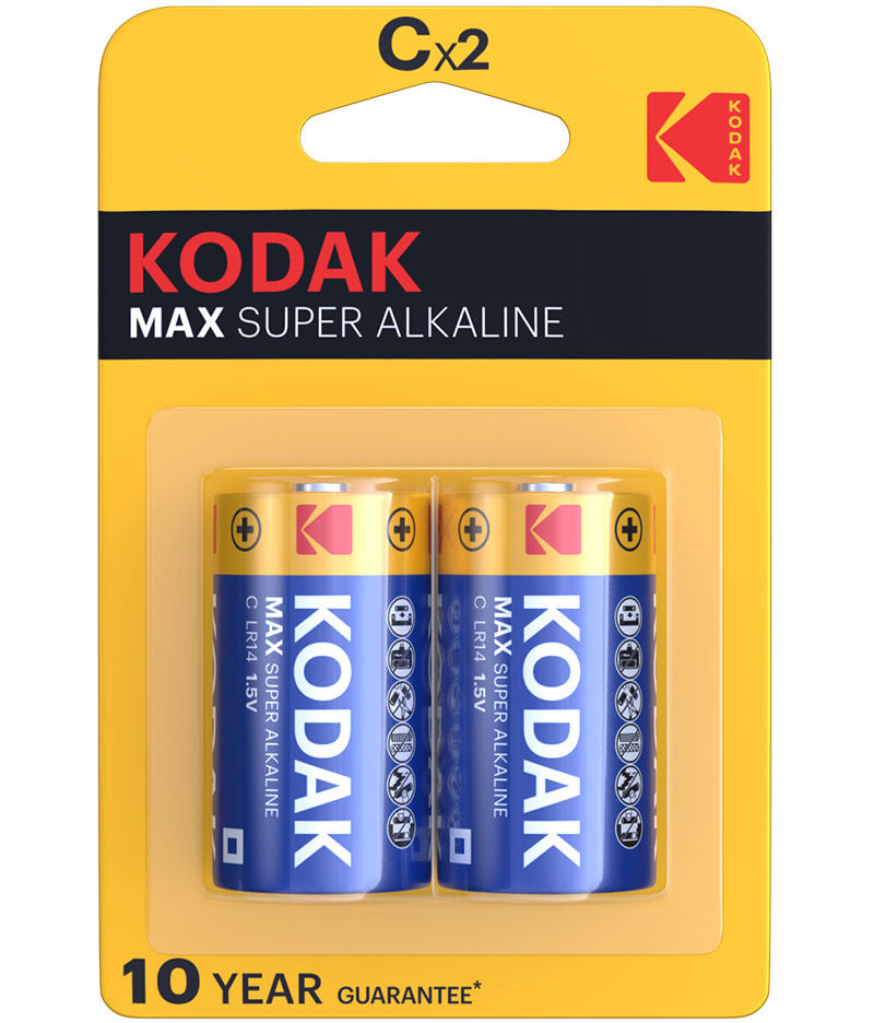 Kodak Max Alkaline batterij, LR14 Set van 2 stuks