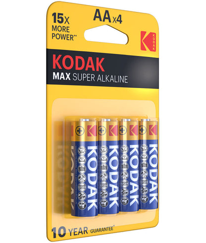 Kodak Max Alkaline batterij, AA / LR6, set van 4 stuks EKSTD30952867P4