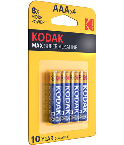 Kodak Max Alkaline Batterie, AAA / LR3, 4er Set EKSTD30952812P4