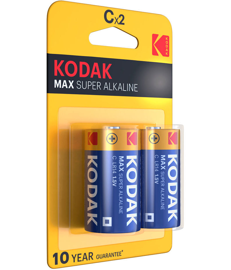 Kodak Max Alkaline batterij, LR14 Set van 2 stuks