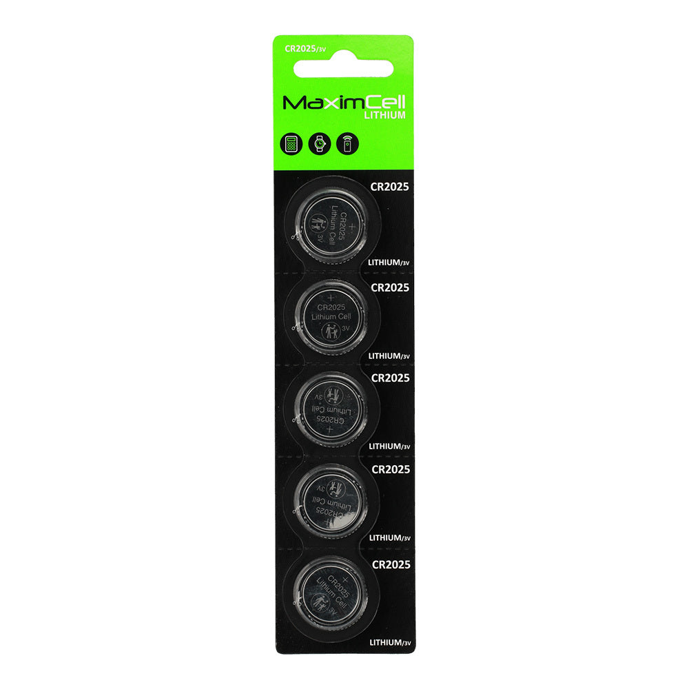 MaximCell batterij, CR2025, set van 5 stuks