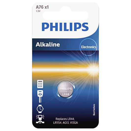 Philips Batterie, V13GA / LR44 Phil-A76/01B