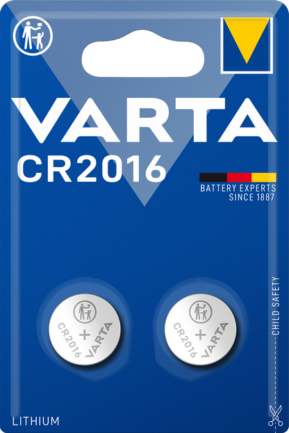 Varta Batterijen, CR2016, Set 2 stuks