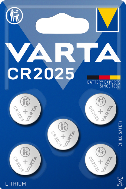 Varta Batterijen, CR2025, Set 5 stuks