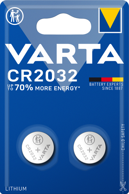 Varta batterijen, CR2032, Set 2 stuks