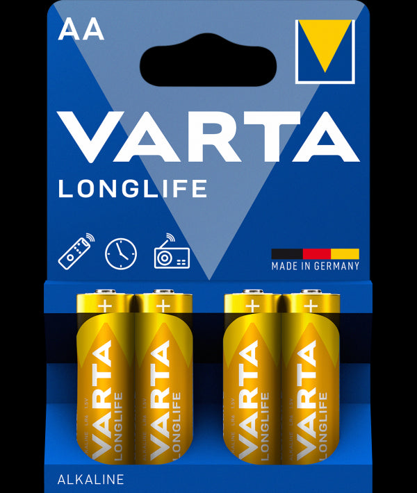 Piles Varta Longlife 4106, AA / LR6, Set 4 pièces