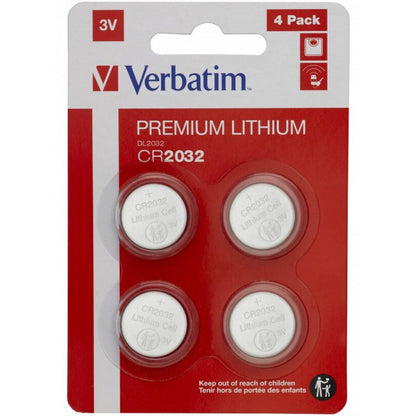 Verbatim Batterie, CR2032, 4er Set 49533