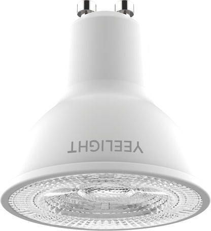 Yeelight W1 Ampoule LED, Wi-Fi, GU10, 4,8W, 2700K, 350lm, Lot de 4 pièces, Blanc YLDP004 