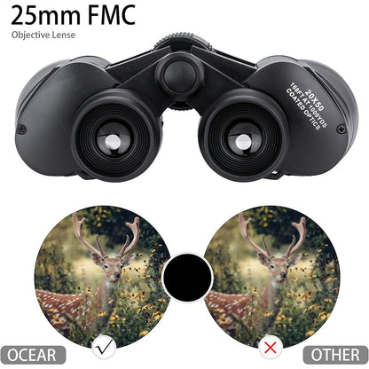 Techsuit BN3 Fernglas, 20x, 50mm, Schwarz