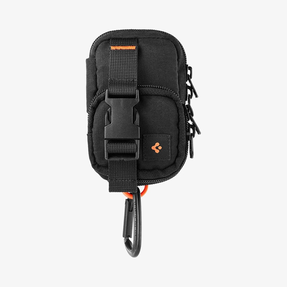 Pochette Universelle MagSafe pour Téléphone, Spigen, Snap Zip, Noire