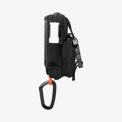 Pochette Universelle MagSafe pour Téléphone, Spigen, Snap Zip, Noire