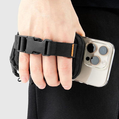 Pochette Universelle MagSafe pour Téléphone, Spigen, Snap Zip, Noire