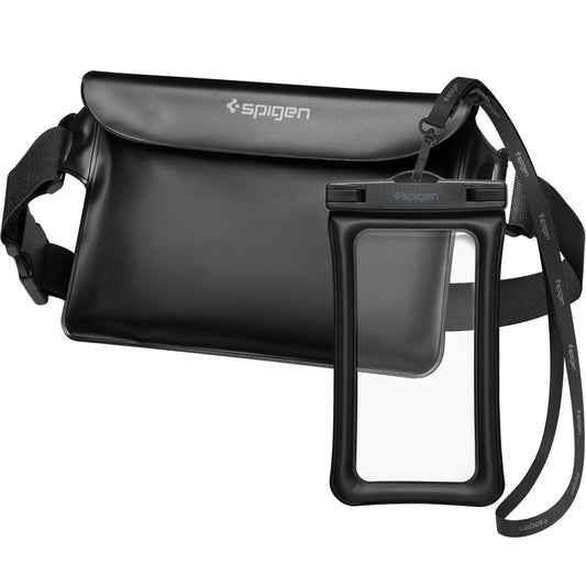 Universele Waterdichte Tas en Hoes Spigen A621, Zwart AMP04533
