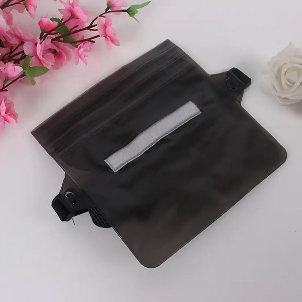 Wasserdichte Gürteltasche Techsuit, Universal, Schwarz
